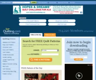 Free-Quilting.com(Free quilt patterns) Screenshot