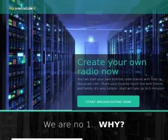 Free-Shoutcast.com(Create your free ShoutCast server) Screenshot