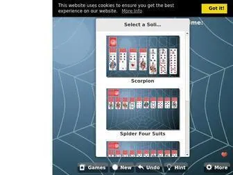 Free-Spider-Solitaire.com(Spider Solitaire) Screenshot