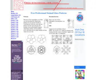Free-Stainedglass.com(Free stained glass professional patterns) Screenshot