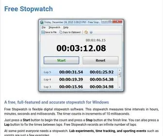 Free-Stopwatch.com(Free Stopwatch) Screenshot