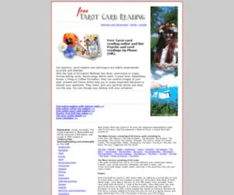 Free-Tarotcardreading.com(Free Tarot card reading online and by Phone UK) Screenshot