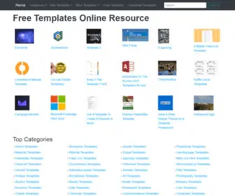 Free-Templates-Online.com(Help You Find Free Templates Online Resource) Screenshot