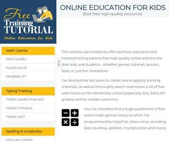 Free-Training-Tutorial.com(Fun Online Educational Games for kids) Screenshot