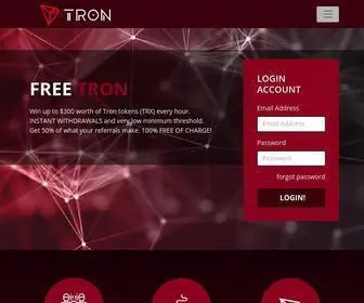 Free-Tron.com(Free TRX faucet) Screenshot