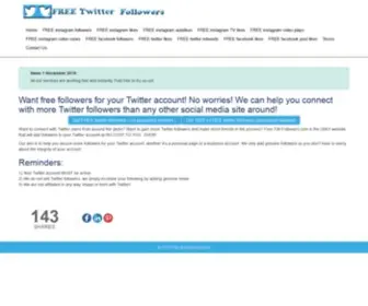 Free-TW-Followers.com(Free Twitter Followers) Screenshot