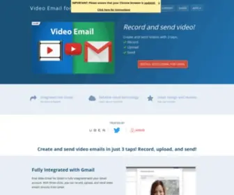 Free-Video-Email.com(Video Email for Gmail) Screenshot