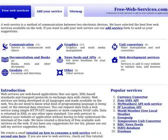 Free-WEB-Services.com(Free Web Services) Screenshot