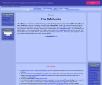 Free-Webhosts.com(Free Webspace and Free Web Hosting Services) Screenshot
