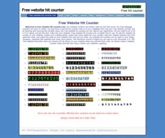 Free-Website-Hit-Counter.com(Free website hit counter) Screenshot