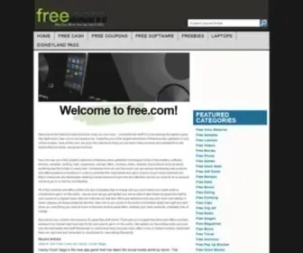 Free.com(Check out the #1 resource where to find free products) Screenshot