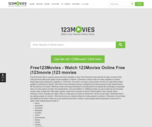 Free123Movies.li(123 movies) Screenshot