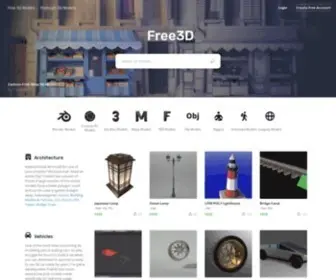 Free3D.com(3D Models for Free) Screenshot