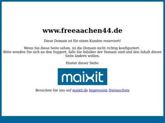 Freeaachen44.de(Diese Domain ist reserviert) Screenshot