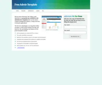 Freeadmintemplate.com(Free Admin Template) Screenshot