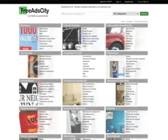 Freeadscity.com(US free classifieds) Screenshot
