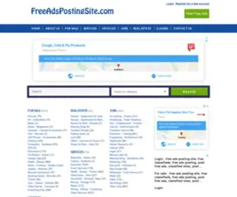 Freeadspostingsite.com(Free ads posting site) Screenshot