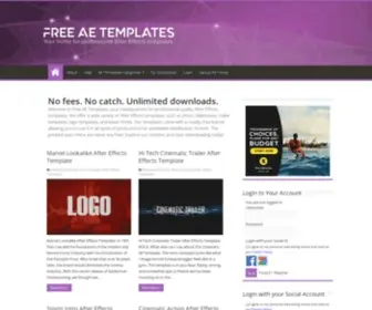 Freeaetemplates.com(Hundreds of Free AE Templates) Screenshot