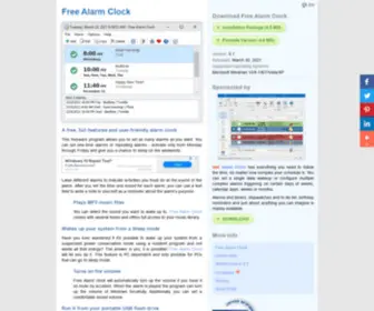 Freealarmapp.com(Free Alarm Clock) Screenshot