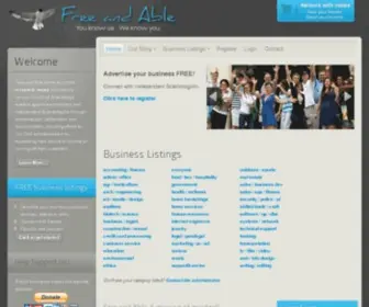 Freeandable.com(Free and Able) Screenshot