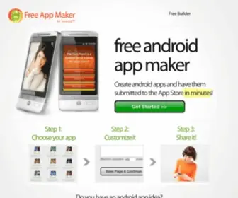 Freeandroidappmaker.com(Free Android App Maker) Screenshot