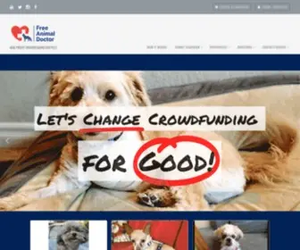 Freeanimaldoctor.org(Non-profit crowdfunding for Pets) Screenshot