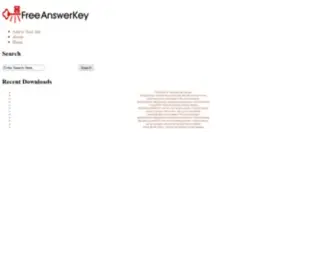 Freeanswerkey.com(Answer Key Finder) Screenshot