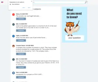 Freeanswers-IN.com(Service for pupils and students of India) Screenshot