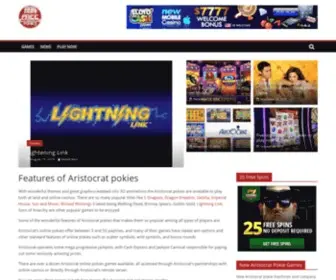 Freearistocratpokies.com(Free Aristocrat Pokies) Screenshot