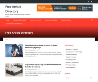 Freearticledirectory.co.uk(Free Article Directory) Screenshot