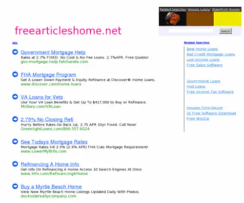 Freearticleshome.net(Freearticleshome) Screenshot