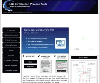 Freeasestudyguides.com(Free ASE Practice Tests) Screenshot
