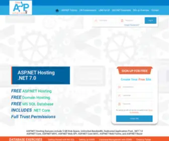 Freeasphosting.net(ASP.NET Hosting) Screenshot