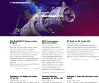 Freebabylon5.com(Babylon 5) Screenshot
