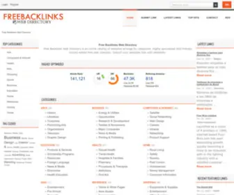 Freebacklinks.cc(Free Backlinks Web Directory) Screenshot