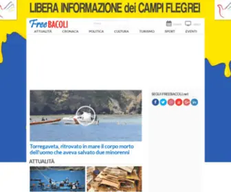 Freebacoli.net(Sito di informazione periodica su Bacoli e i Campi Flegrei. Notizie di politica) Screenshot