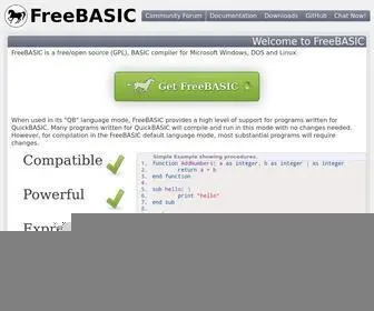 Freebasic.net(FreeBASIC Language) Screenshot