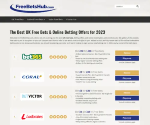 Freebetshub.com Screenshot