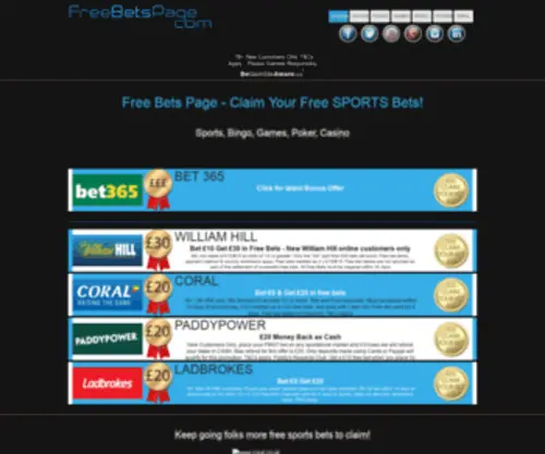 Freebetspage.com Screenshot
