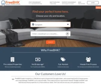 Freebhk.com(Find properties on rent at #Zero) Screenshot