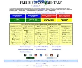 Freebiblecommentary.org(Free Bible Commentaries and Bible Study Tools) Screenshot