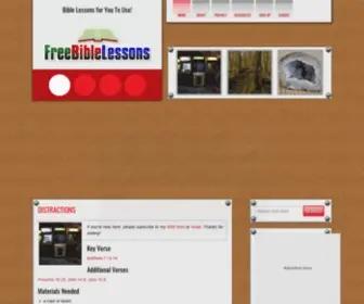 Freebiblelessons.net(Free Bible Lessons) Screenshot