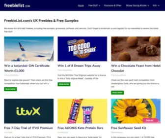 Freebielist.com(UK Freebies) Screenshot