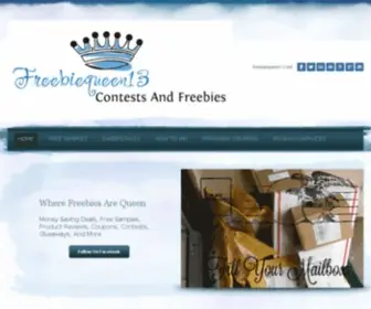 Freebiequeen13.net(Freebiequeen13 Contests And Freebies) Screenshot