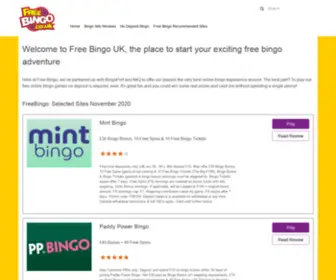 Freebingo.co.uk Screenshot