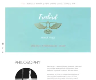 Freebirdaerialyoga.com(Virtual Yoga Studio) Screenshot