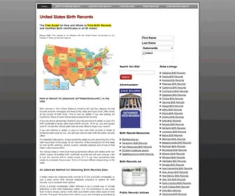 Freebirthrecords.net(Free Birth Records Search Resources Directory) Screenshot