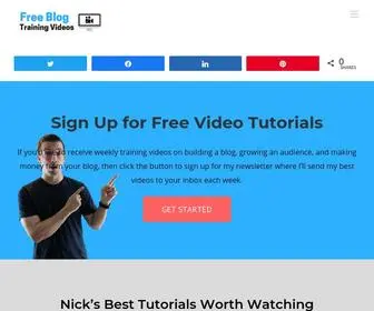 FreeblogtrainingVideos.com(Free Blog Training Videos) Screenshot