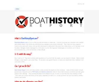 Freeboathistoryreport.com(FREE Boat History Report) Screenshot