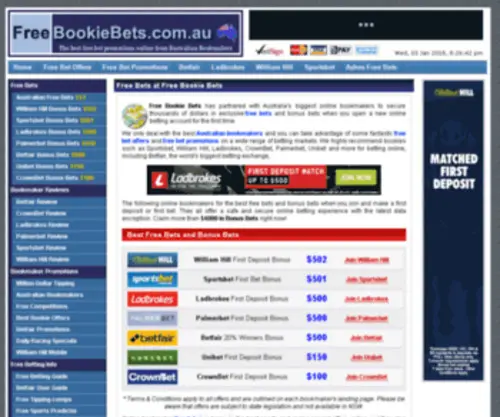 Freebookiebets.com.au(Betfair) Screenshot